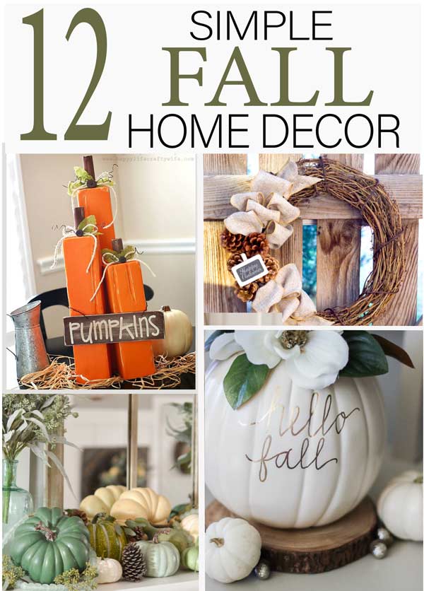 Take a minute to browse these beautiful fall home decor ideas- the best of pinterest in one article!