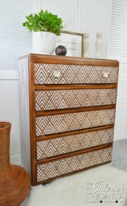 whitewashed dresser finished