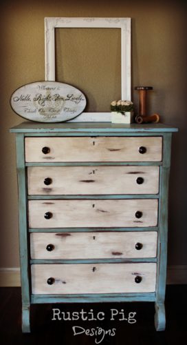 painted dresser