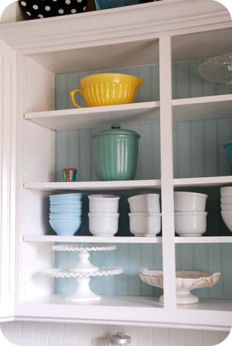 DIY open shelving: Converting kitchen cabinets to shelves