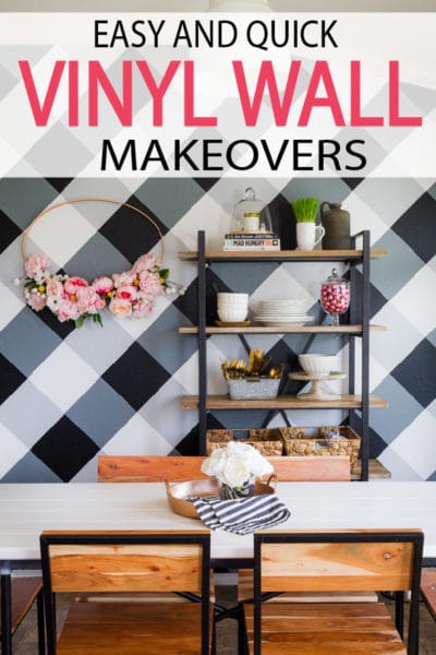 Vinyl makes it possible to completely transform the look of your room without leaving any permanent changes to the home itself. Check these makeovers out!