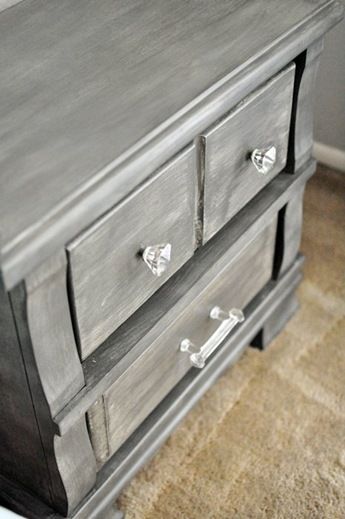 Gray Table Painted Furniture Ideas, Gray Painted Dresser Ideas