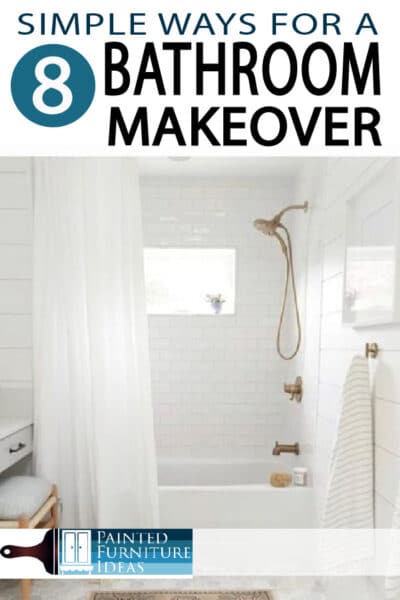 DIY Bathroom Makeover ideas for small bathrooms that could use a new look, without spending a fortune!