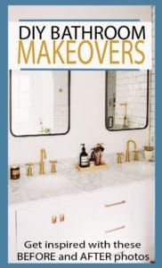 A bathroom makeover doesn’t have to take a lot of time or a giant budget. Check out these amazing makeovers!