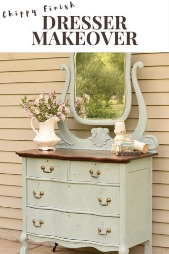 chippy dresser makeover