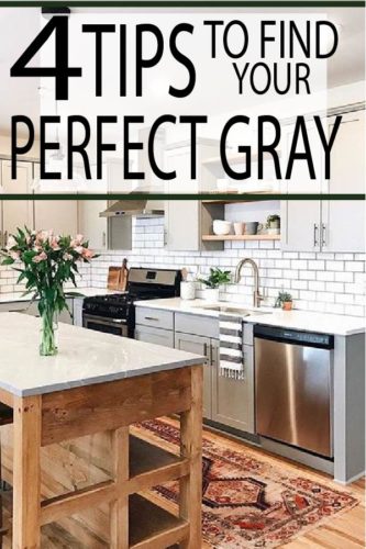 Gray kitchen, bedroom, and living rooms are all the rage.  Find your perfect gray paint color with these helpful tips!