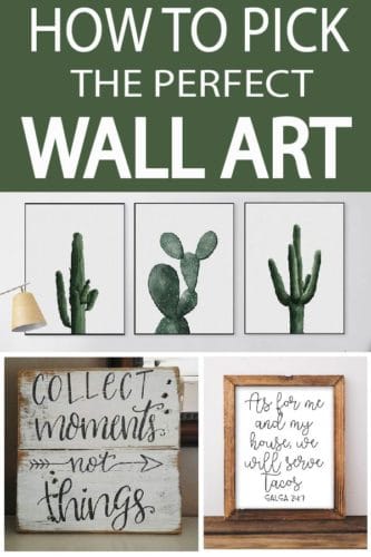 Wall art is an easy home decor solution, learn what size, color, wording, and style is best for you!