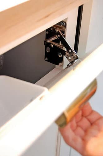 hinges for faux drawer