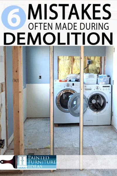 DIY demolition seems like a simple task, and with enough help from friends, it is. However, the following mistakes can turn your simple task into a long drawn out disaster.