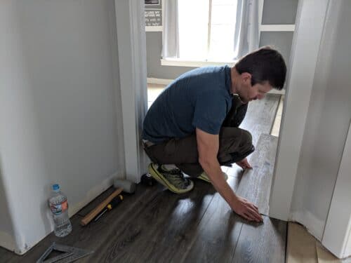 installing flooring