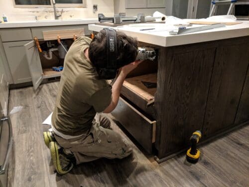 installing kitchen cabinets yourself