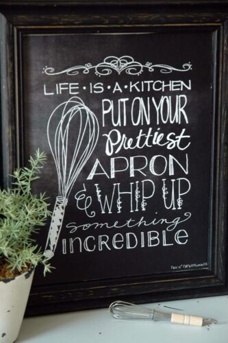 farmhouse chalkboard