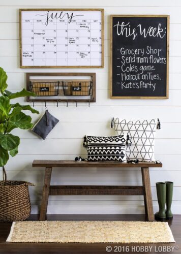 chalkboard entryway