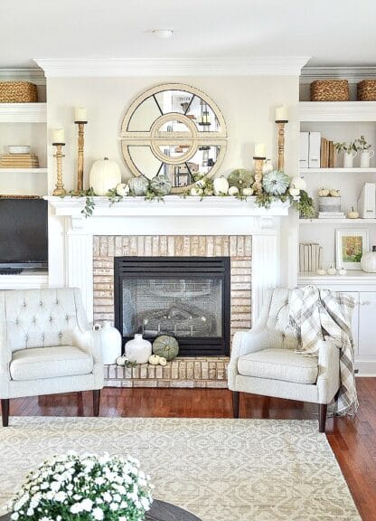 How to Professionally Decorate a Mantel - Painted Furniture Ideas