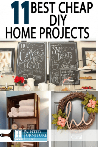 Fun projects taht save money, and don't cost too much. Improve your home decor DIY style!