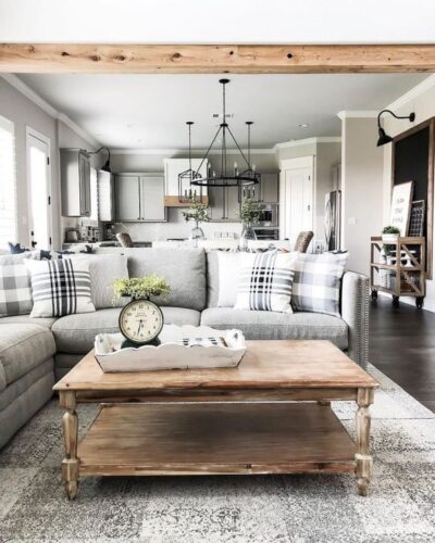 Painted Furniture Ideas | 18 Gray Farmhouse Living Room Ideas - Painted Furniture Ideas