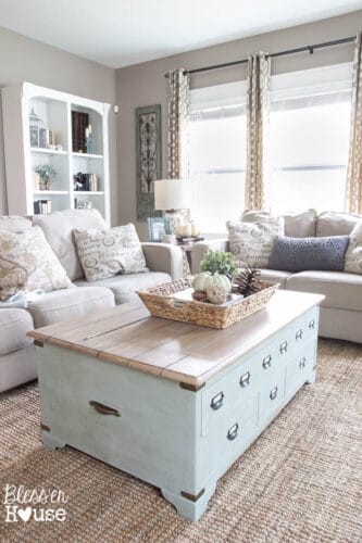 Gray Farmhouse family Room