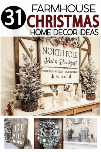 Farmhouse Christmas decor ideas are right here!  Decorating is one of my favorite times of the year. I love to pull decorations and ornaments out of boxes and bring the home to  life