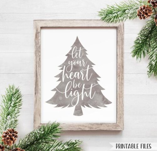 FARMHOUSE christmas tree sign