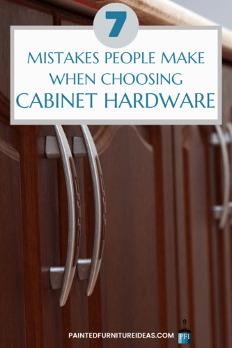 Bathroom and Kitchen cabinets look best with hardware, but how do you choose the right handles for YOUR home? Learn before you invest in new hardware, mistakes people often make.