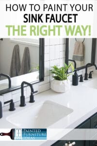 Spray Paint your kitchen faucet or bathroom faucet the right way, with these professional tips! It can look amazing and new- if you do the job right!