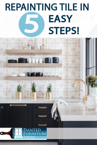 Repintar azulejos nunca foi tão fácil e melhora instantaneamente a sua casa!  Renove seu banheiro ou cozinha em 5 etapas fáceis!