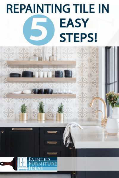 Repainting tile has never been easier, and instantly upgrades your home! Makeover your bathroom or kitchen in 5 easy steps!