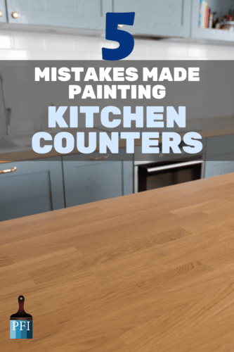 Painting Kitchen counters can change the entire feel of your kitchen, learn before you start to avoid these common mistakes for this DIY home project! 