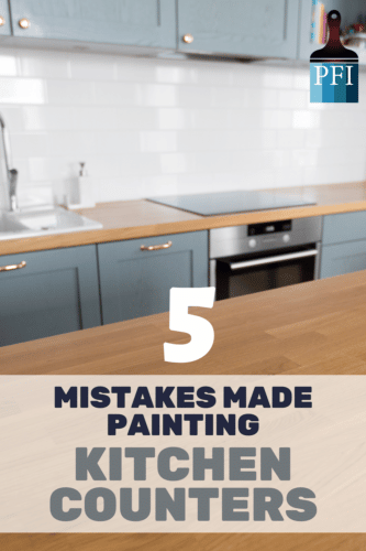 Painting Kitchen counters can change the entire feel of your kitchen, learn before you start to avoid these common mistakes for this DIY home project! 