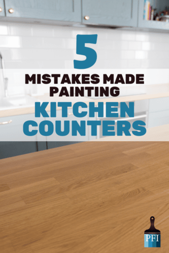 Painting Kitchen counters can change the entire feel of your kitchen, learn before you start to avoid these common mistakes for this DIY home project! 