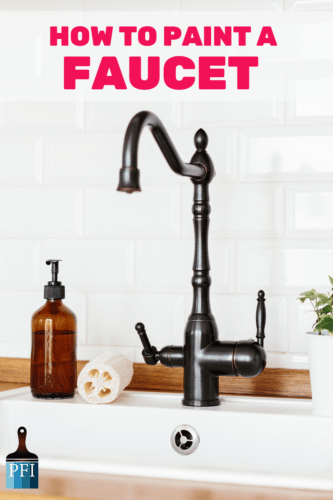 Spray paint your faucet to save money on your next makeover in your kitchen or bathroom.