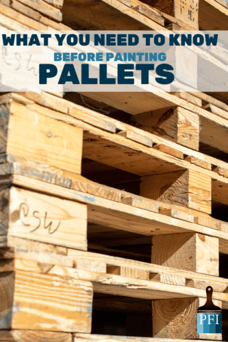 Painting pallets can cause danger, learn what you need to know before you start your DIY home project