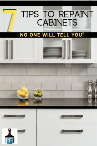 Learn tips and tricks to repaint your kitchen cabinets, that people forget, ignore or just don't know about! 