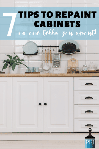 Learn tips and tricks to repaint your kitchen cabinets, that people forget, ignore or just don't know about! 