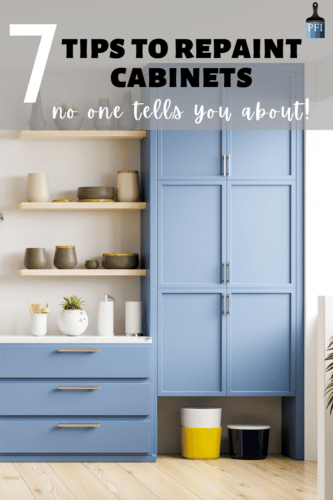 Learn tips and tricks to repaint your kitchen cabinets, that people forget, ignore or just don't know about! 