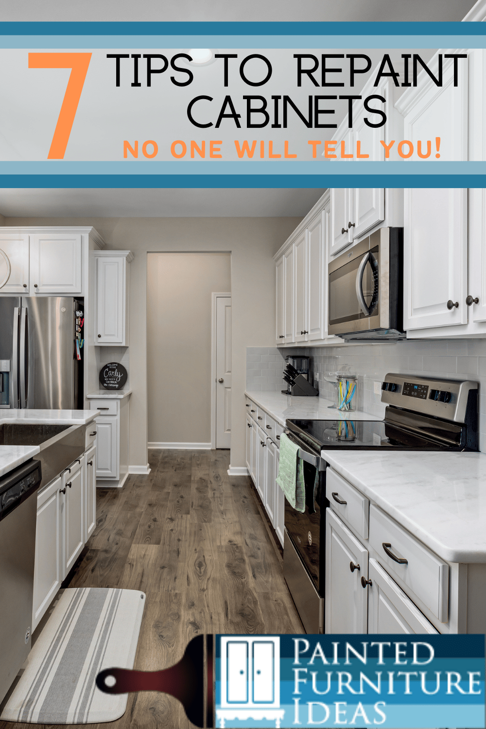 7 Repainting Kitchen Cabinets Tips No one gives! - Painted Furniture Ideas