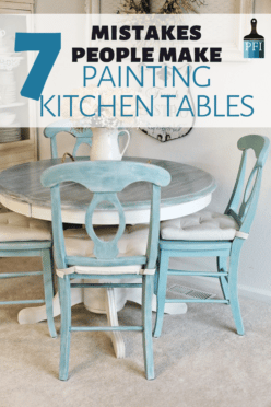 7 Common Mistakes Made Painting Kitchen Tables - Painted Furniture Ideas