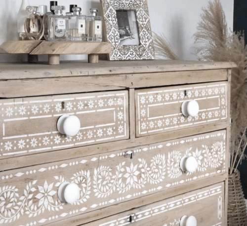 painted furniture stencils
